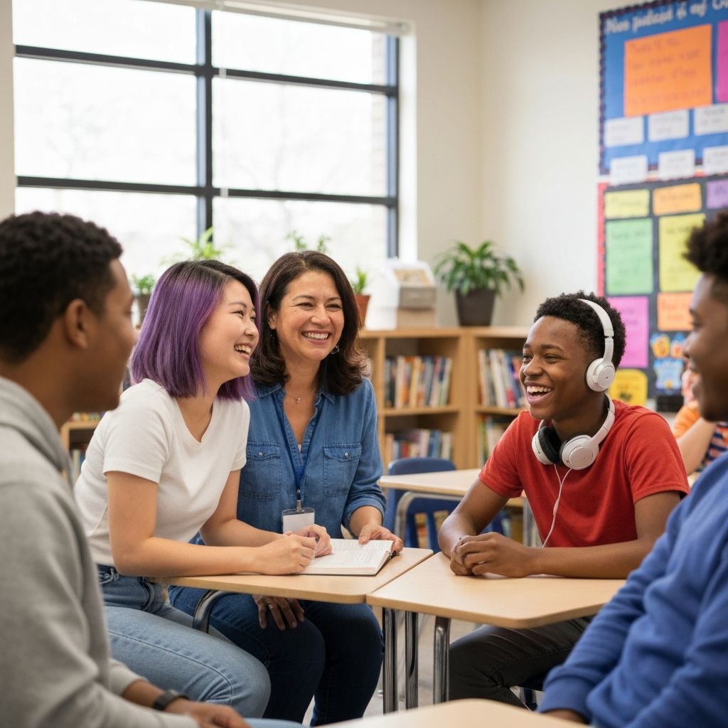富山留学アカデミーのスタッフと生徒